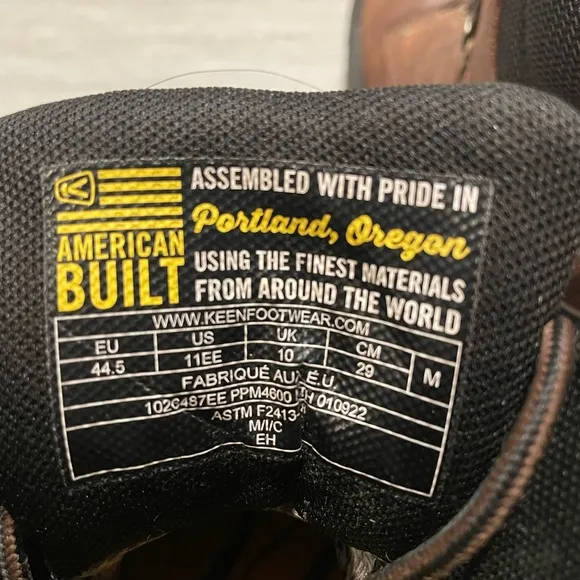 KEEN Utility Independence 6&quot; Leather Waterproof Composite Toe Work Boot- Sz 11EE
