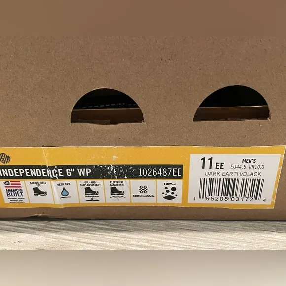 KEEN Utility Independence 6&quot; Leather Waterproof Composite Toe Work Boot- Sz 11EE