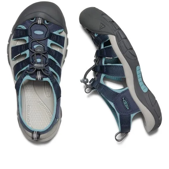 KEEN WOMEN'S NEWPORT H2 CLOSED TOE WATER SANDALS, NAVY/MAGNET, 11