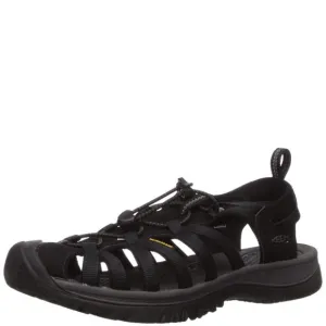 KEEN WOMEN'S WHISPER CLOSED TOE SPORT SANDALS, BLACK/MAGNET, 8.5