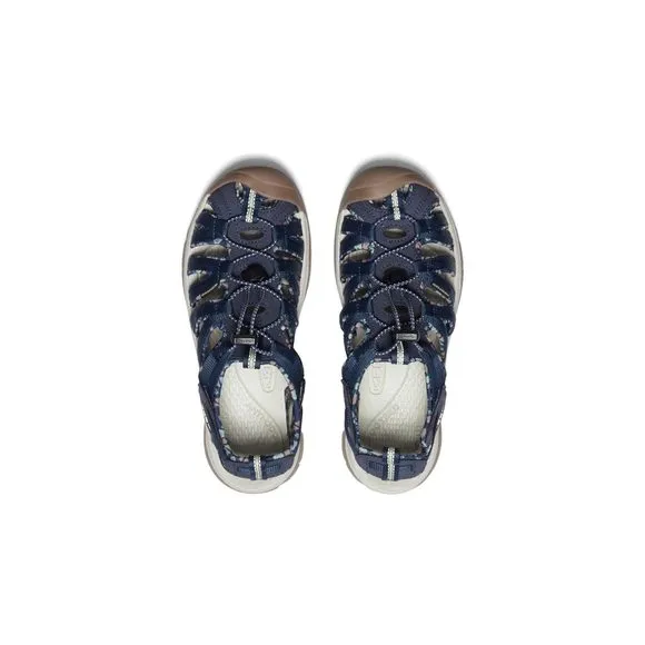 KEEN WOMEN'S WHISPER CLOSED TOE SPORT SANDALS, NAVY/BIRCH, 6.5