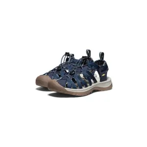 KEEN WOMEN'S WHISPER CLOSED TOE SPORT SANDALS, NAVY/BIRCH, 6.5