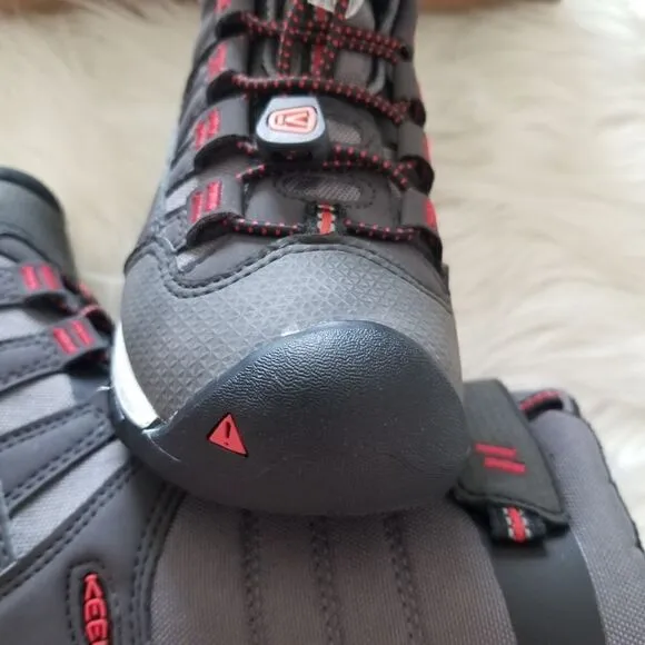 KEEN Snowport Neo Toddler Boy Boots Grey/Red Size 8