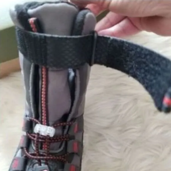 KEEN Snowport Neo Toddler Boy Boots Grey/Red Size 8