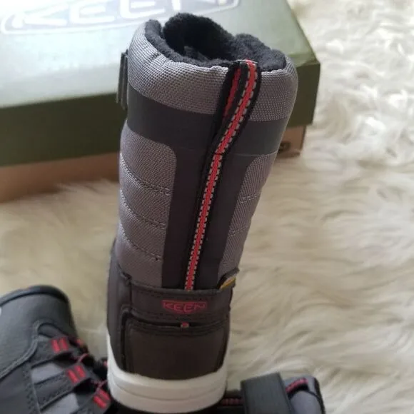 KEEN Snowport Neo Toddler Boy Boots Grey/Red Size 8