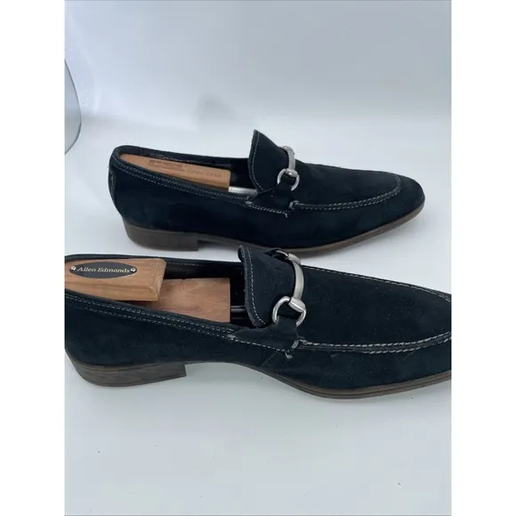 Kenneth Cole New York Mens Size 11 M Navy Blue Slip On Loafers