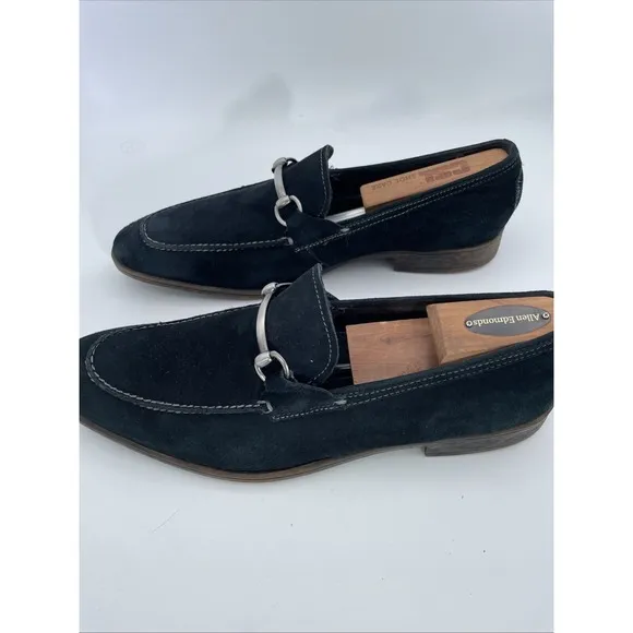 Kenneth Cole New York Mens Size 11 M Navy Blue Slip On Loafers