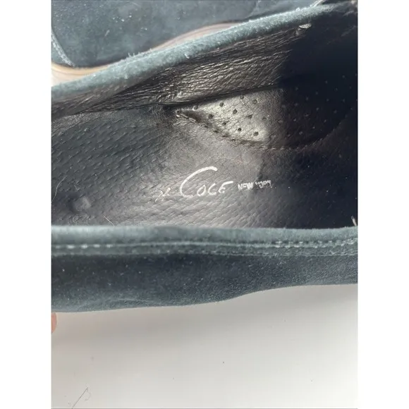 Kenneth Cole New York Mens Size 11 M Navy Blue Slip On Loafers