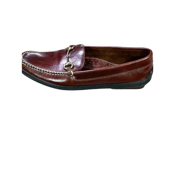 Kinnebrew TB Phelps Brown Men's Loafers 12M 710-06 Gold Tone‎ Bit Driver