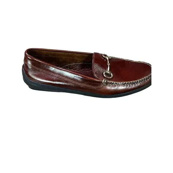 Kinnebrew TB Phelps Brown Men's Loafers 12M 710-06 Gold Tone‎ Bit Driver