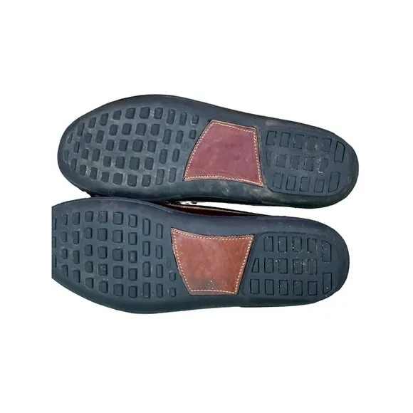 Kinnebrew TB Phelps Brown Men's Loafers 12M 710-06 Gold Tone‎ Bit Driver