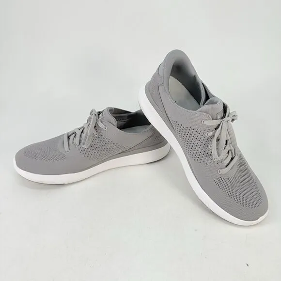 Kizik Unisex Lima Handsfree Breathable Grey Knit Sneakers Mens 11.5 Women 13
