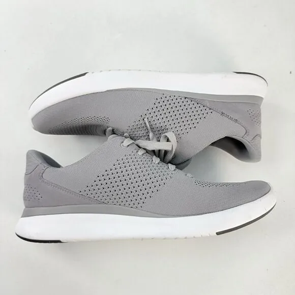 Kizik Unisex Lima Handsfree Breathable Grey Knit Sneakers Mens 11.5 Women 13