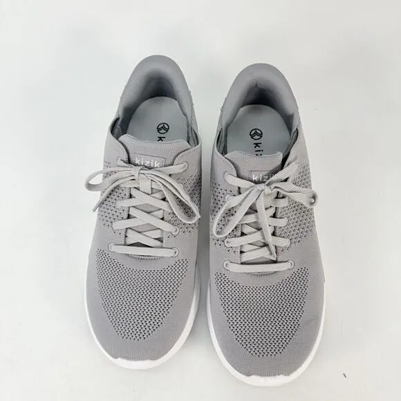 Kizik Unisex Lima Handsfree Breathable Grey Knit Sneakers Mens 11.5 Women 13