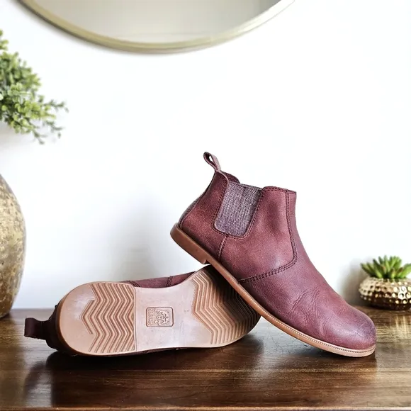 Kodiak Genuine Leather Chelsea Low Rider Burgundy Boots Women's Size 9