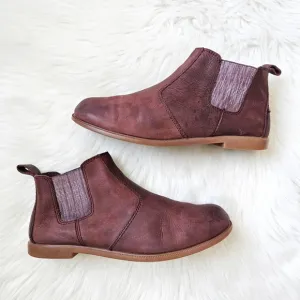 Kodiak Genuine Leather Chelsea Low Rider Burgundy Boots Women's Size 9