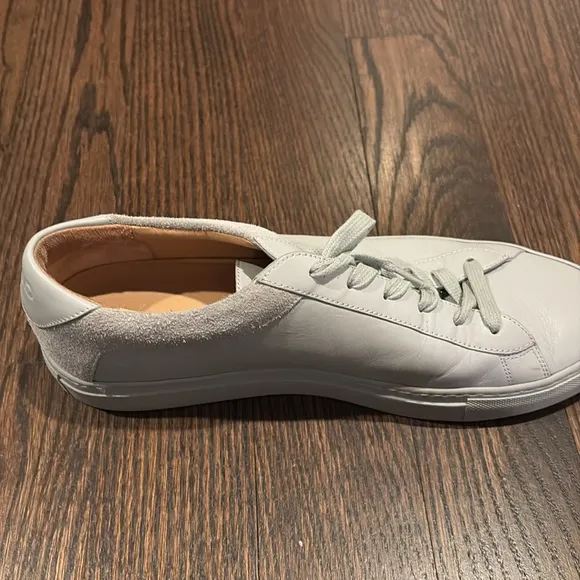 KOIO Men’s Capri Perla Vintage Gray Leather and Suede Sneakers Size 11