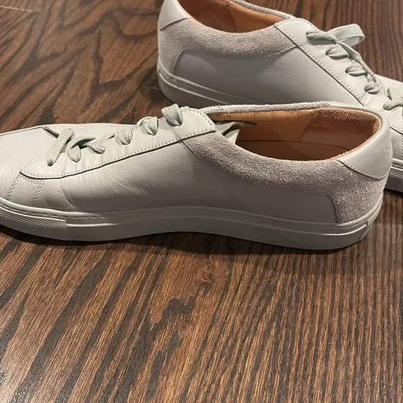 KOIO Men’s Capri Perla Vintage Gray Leather and Suede Sneakers Size 11