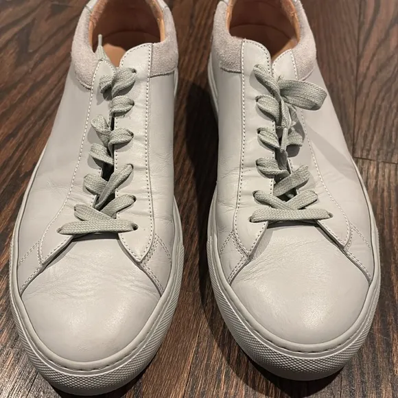 KOIO Men’s Capri Perla Vintage Gray Leather and Suede Sneakers Size 11
