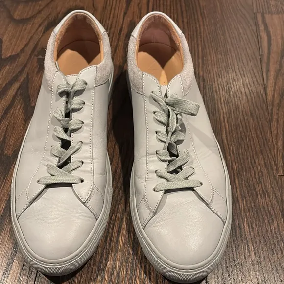KOIO Men’s Capri Perla Vintage Gray Leather and Suede Sneakers Size 11
