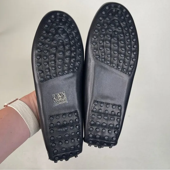 KOIO Pavia Penny Loafers Leather Driver Black size 39 / US 9 MADE IN ITALY