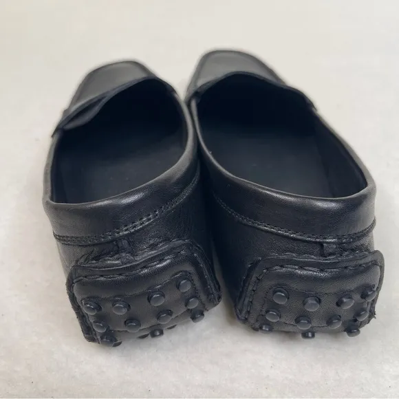KOIO Pavia Penny Loafers Leather Driver Black size 39 / US 9 MADE IN ITALY