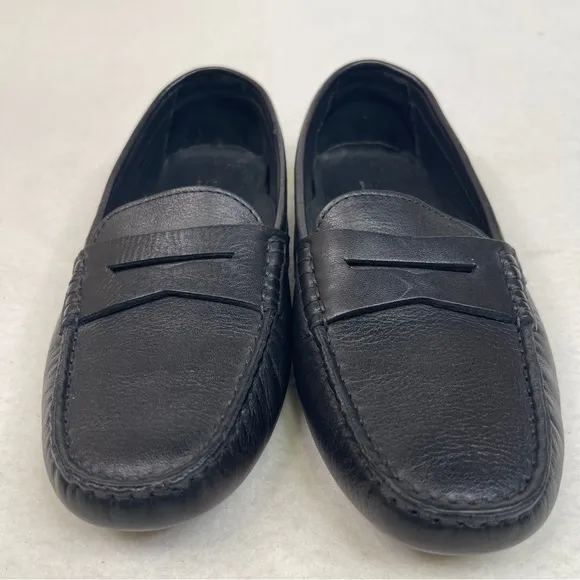 KOIO Pavia Penny Loafers Leather Driver Black size 39 / US 9 MADE IN ITALY