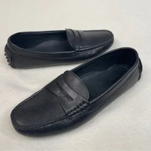 KOIO Pavia Penny Loafers Leather Driver Black size 39 / US 9 MADE IN ITALY