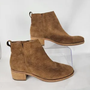 Kork-Ease Mindo Womens 8.5 Pull On Ankle Boots Chelsea Bootie Tan Boho