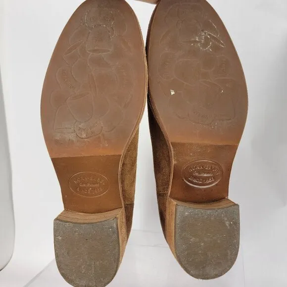 Kork-Ease Mindo Womens 8.5 Pull On Ankle Boots Chelsea Bootie Tan Boho
