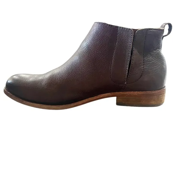 Kork Ease Women’s Size 9 Brown Leather Ankle Chelsea Boots Velma Pull On Classic