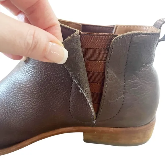 Kork Ease Women’s Size 9 Brown Leather Ankle Chelsea Boots Velma Pull On Classic