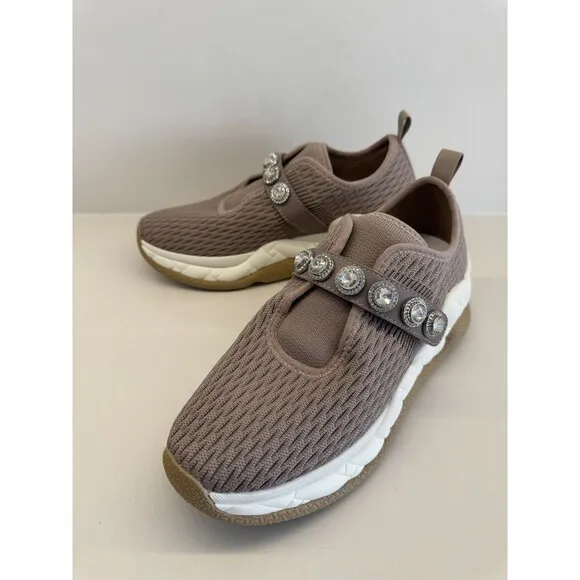Kurt Geiger London Women's London Knit Jewel Rose/Pink Sand EUR 38.5 US 8