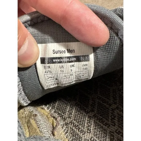 Kybun Sursee Mens Walk On Air Italy Comfort Luxury Gray Sneakers Size US 10 FLAW