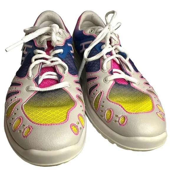 KyBun USA Cirrus DXB Blue-Yellow Limited Edition Sneaker Size 8.5