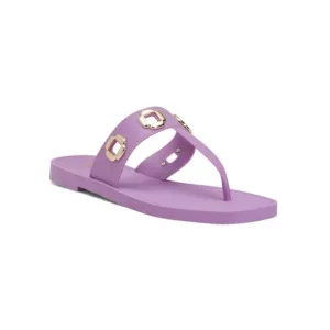 LARROUDE Lilac Made In Brazil Milan Slide Sandals