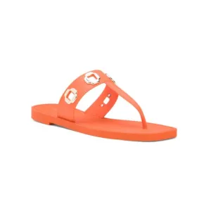 LARROUDE Orange Made In Brazil Milan Slide Sandals