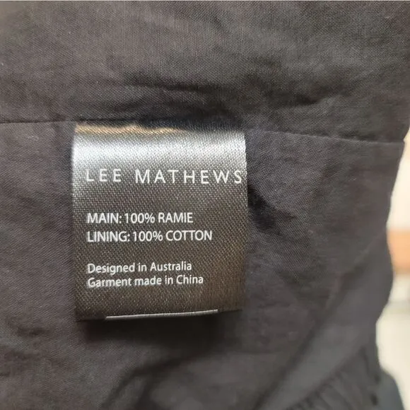 LEE MATHEWS 100% Ramie Maxi Skirt Size 4