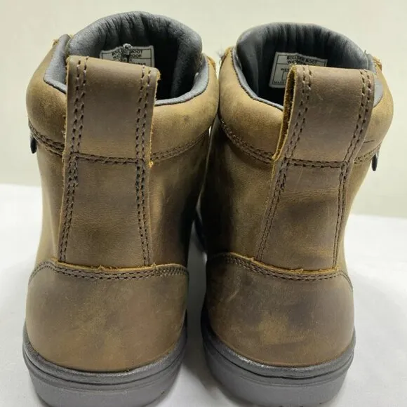 Lems Boulder Waterproof Boots Unisex W8/M6.5 Brown Lightweight Hiking Mid –