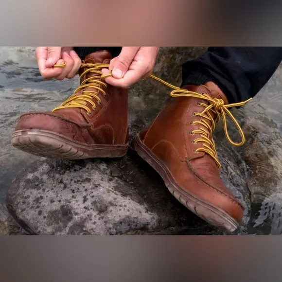 Lems Leather Boulder Boot Mens US Russet Brown Lightweight AnkleChukka