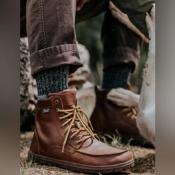 Lems Leather Boulder Boot Mens US Russet Brown Lightweight AnkleChukka