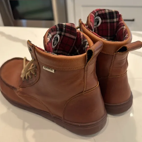 Lems Leather Boulder Boot Mens US Russet Brown Lightweight AnkleChukka