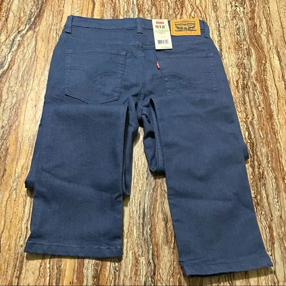 Levi's 512 Jeans Boys Size 14 Blue Tapered Slim Stretch New Fit