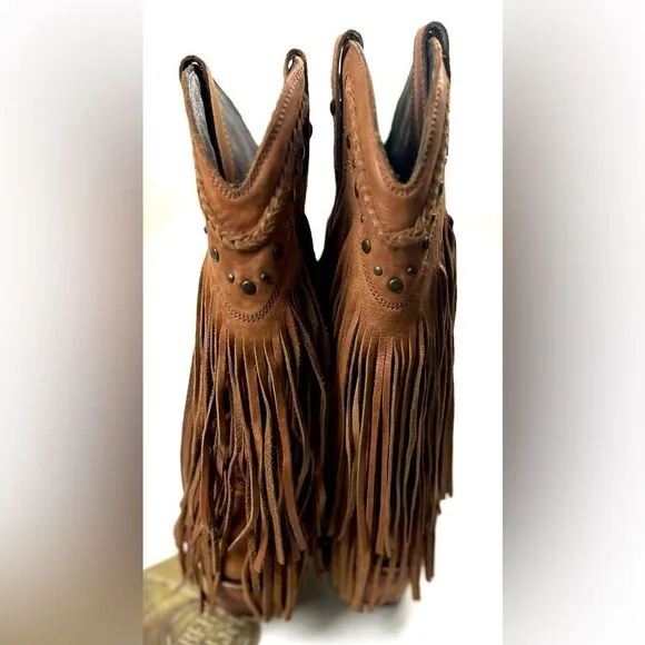 Liberty Black Vegas Fringe Faggie Boots LB71124