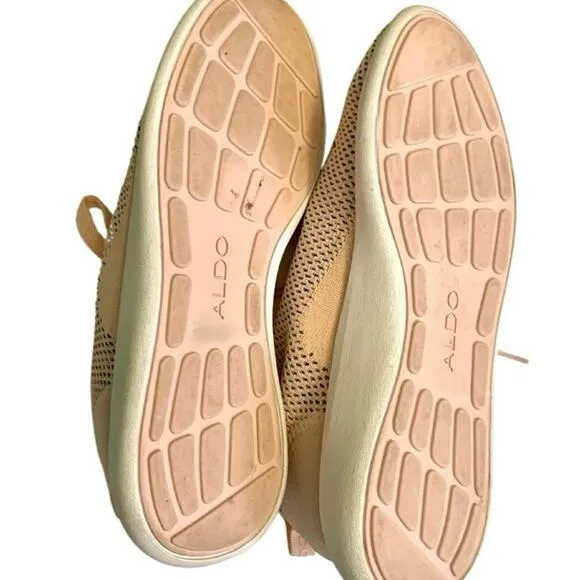 Light Pink ALDO Knit Sneakers Size 9 blush lightweight