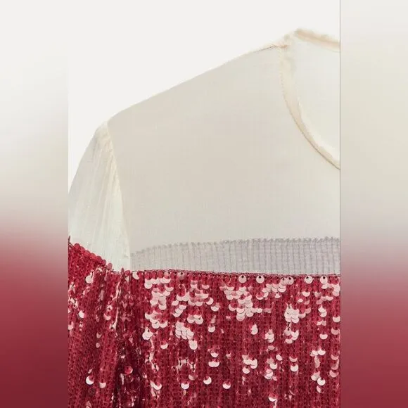 LIMITED EDITION- BLOGGER'S FAVE! SEQUIN CHIFFON DRESS ZW COLLECTION