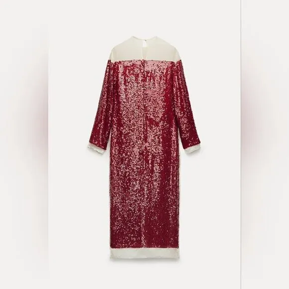 LIMITED EDITION- BLOGGER'S FAVE! SEQUIN CHIFFON DRESS ZW COLLECTION
