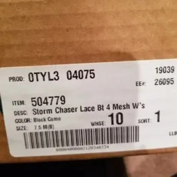 LL BEAN Storm Chaser black and gray camo waterproof boots