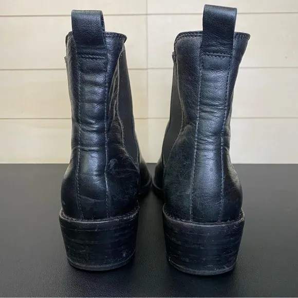 Loeffler Randall Chelsea Boots Black Leather Women's Size 6 Shoes Ankle Booties