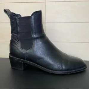 Loeffler Randall Chelsea Boots Black Leather Women's Size 6 Shoes Ankle Booties